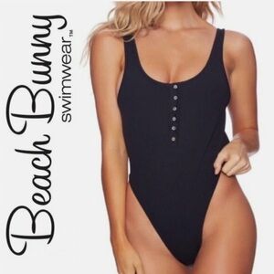 Beach Bunny Midnight Black One-Piece Swimsuit